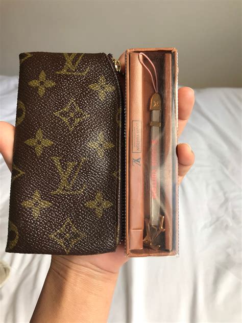 used louis vuitton wallet keychain